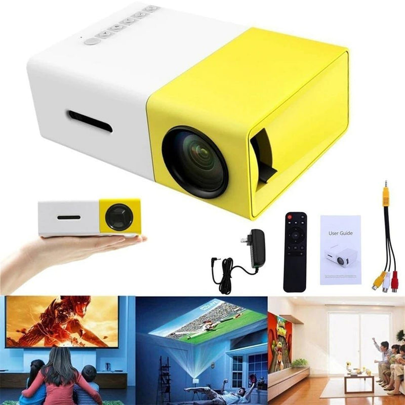 Mini Proyector Amarillo Yg300 Portatil